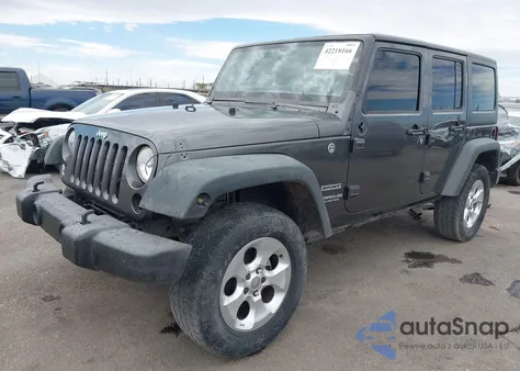2016 Jeep Wrangler Unlimited Sport из США, поврежденный, VIN 1C4BJWDGXGL286383